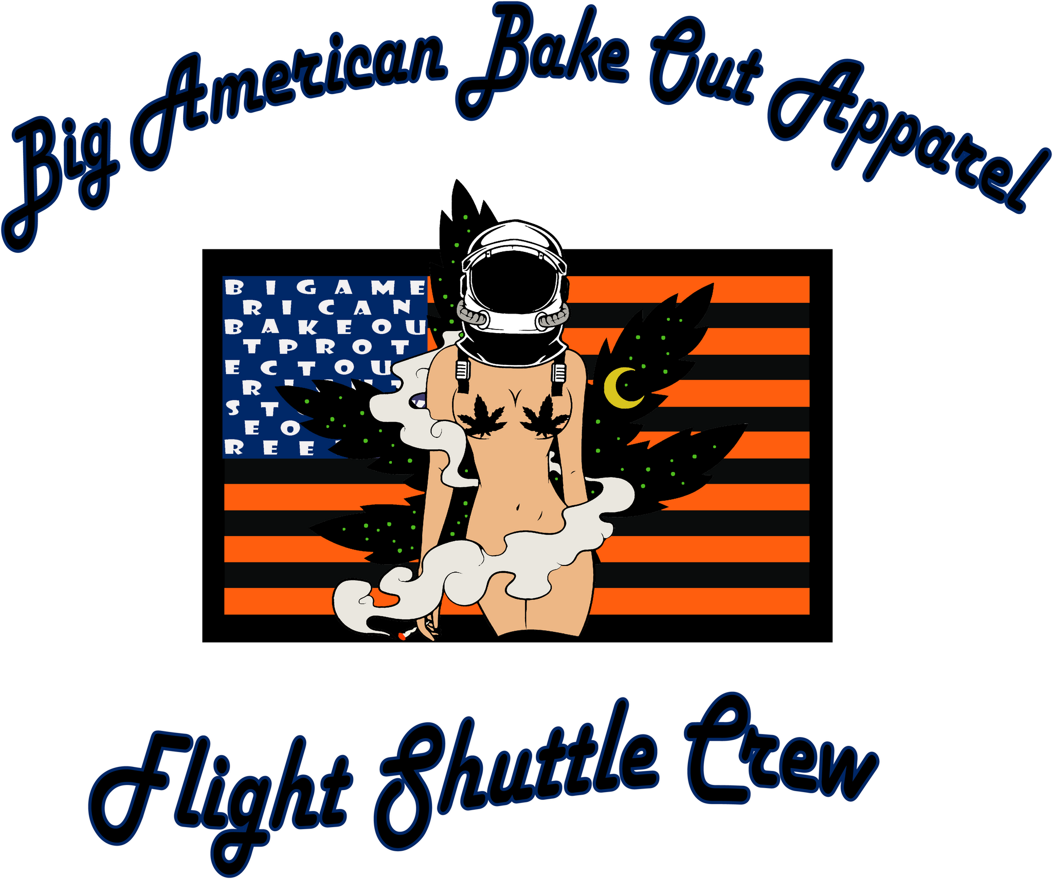 RPT Apparel Unisex "Astronaut Flight shuttle Crew" T-Shirt