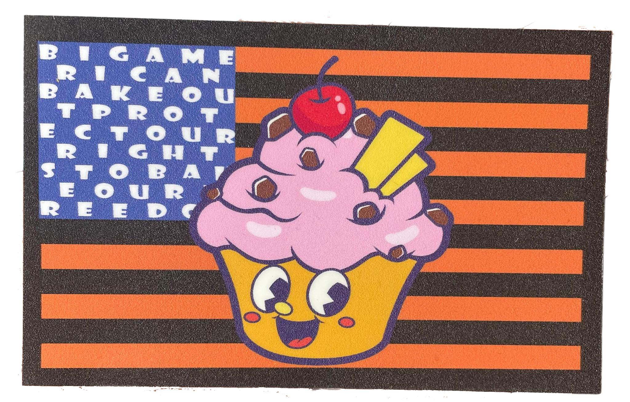 Big American bake Out Flag Cupcake logo