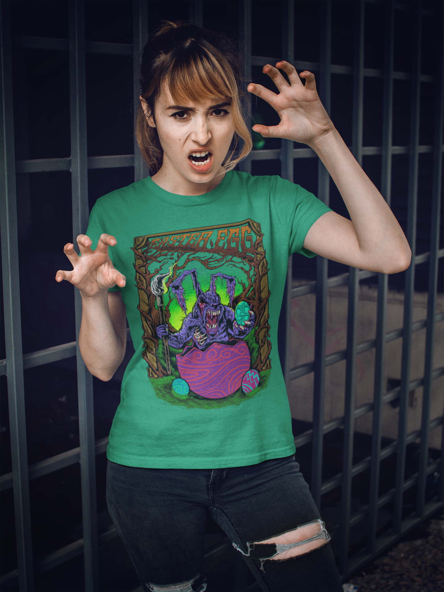 Bella canvas Unisex 100% Cotton "Zombie Bunny" T-Shirt