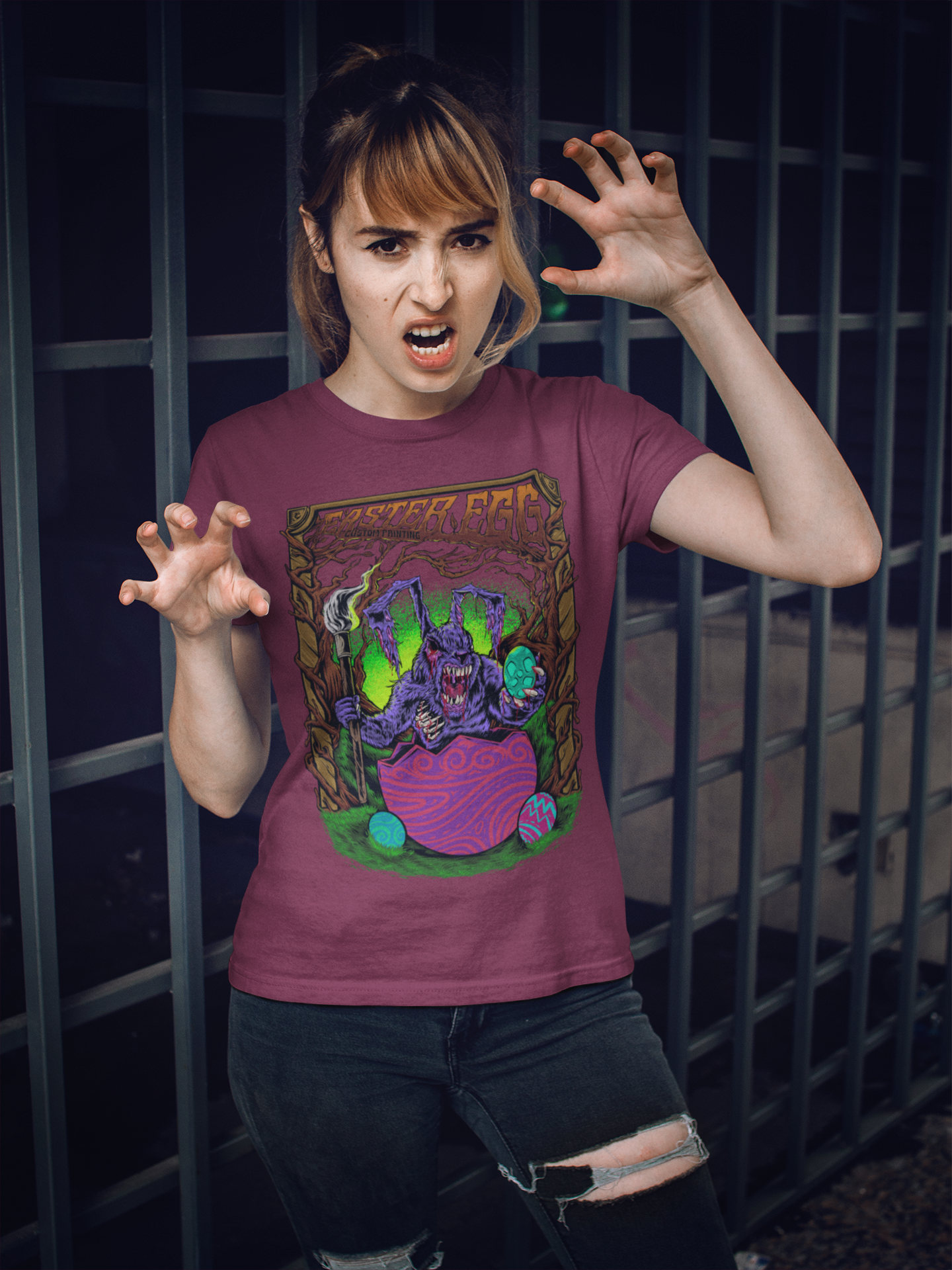 Bella canvas Unisex 100% Cotton "Zombie Bunny" T-Shirt