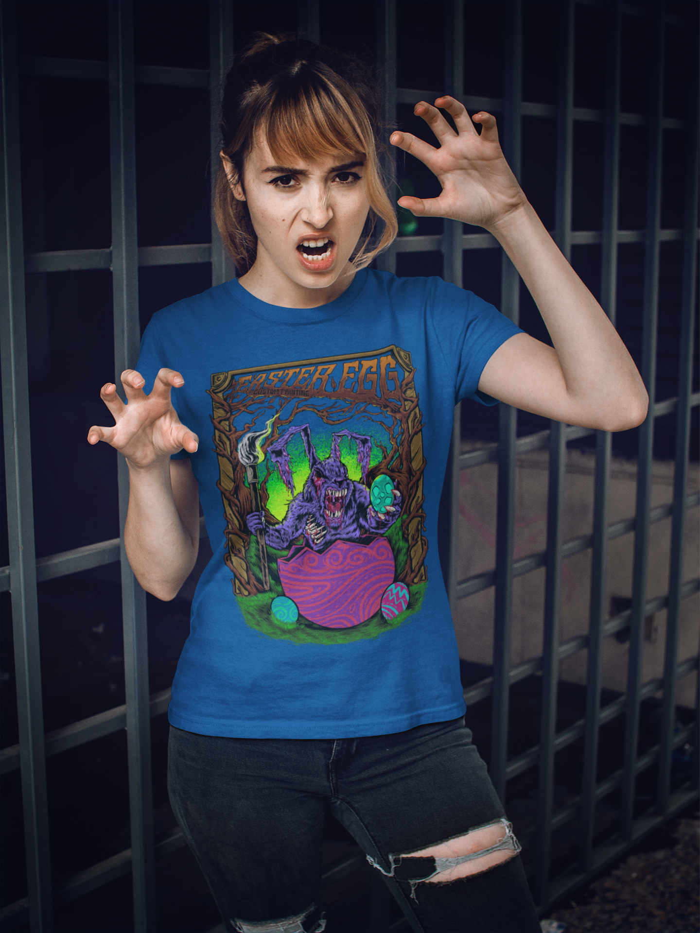 Bella canvas Unisex 100% Cotton "Zombie Bunny" T-Shirt