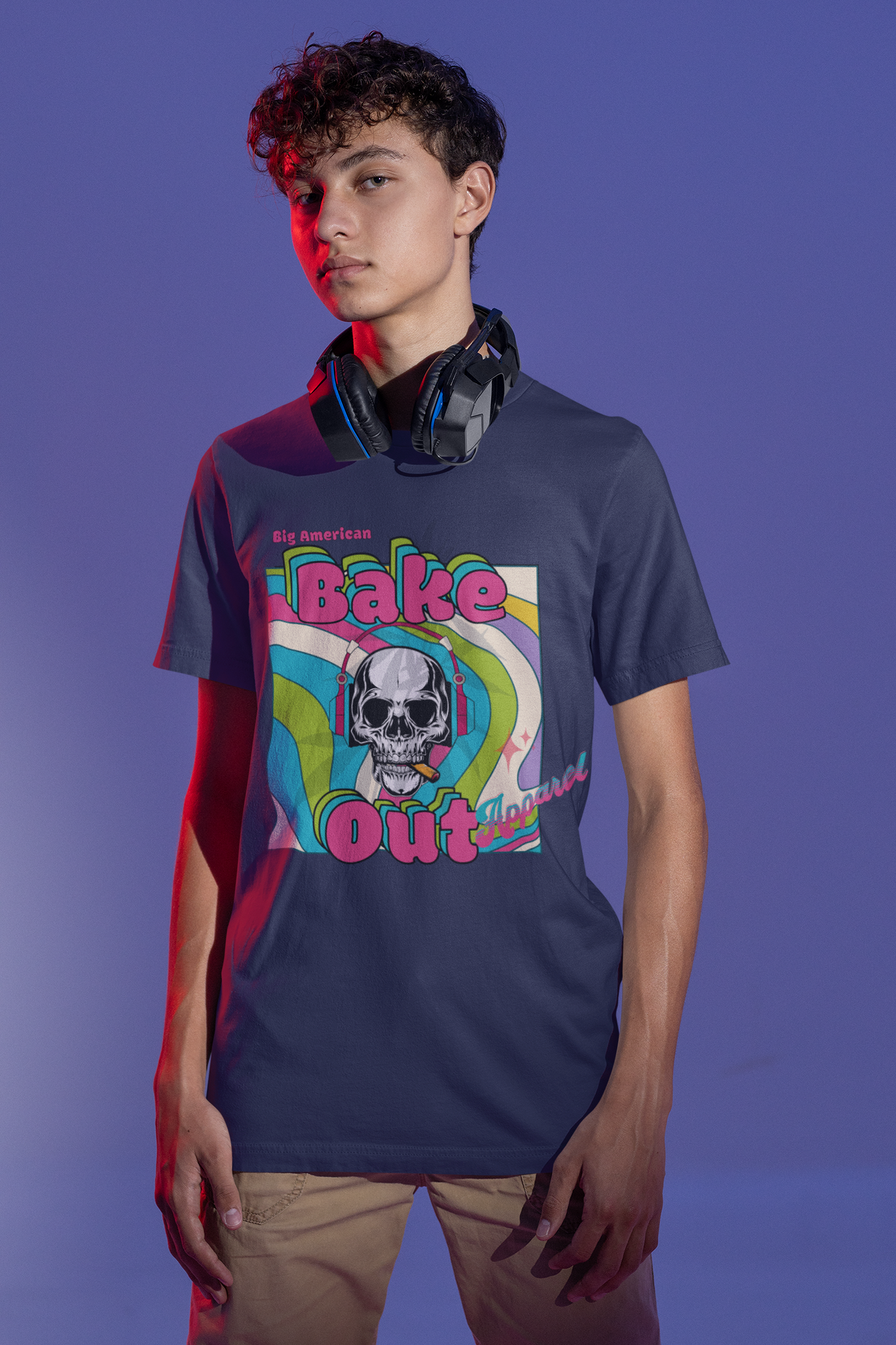 Bella Canvas 100% Cotton Unisex "Skull Bake Out" T-Shirt