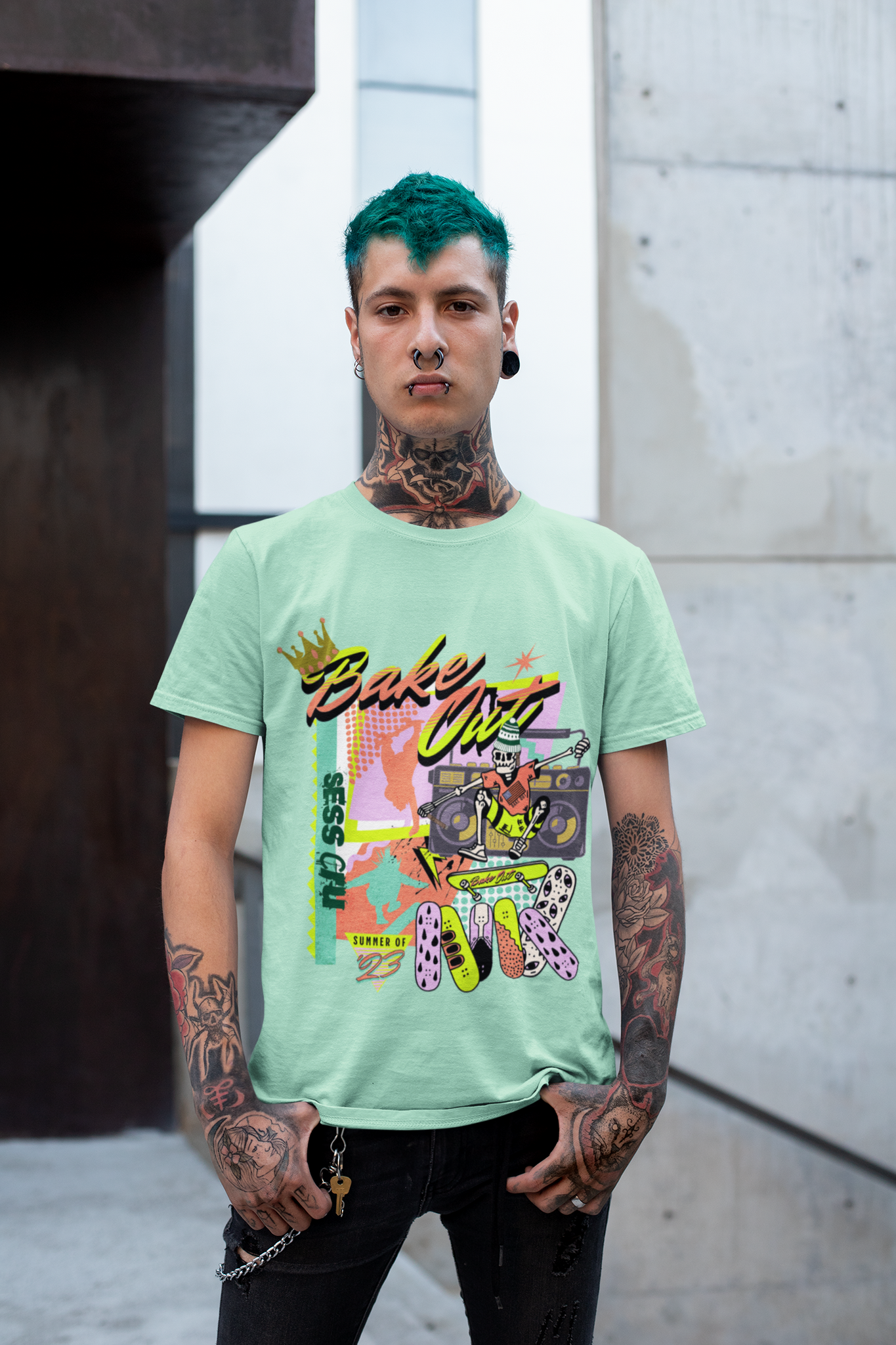 Bella Canvas 100% Cotton "SK8" T-Shirt