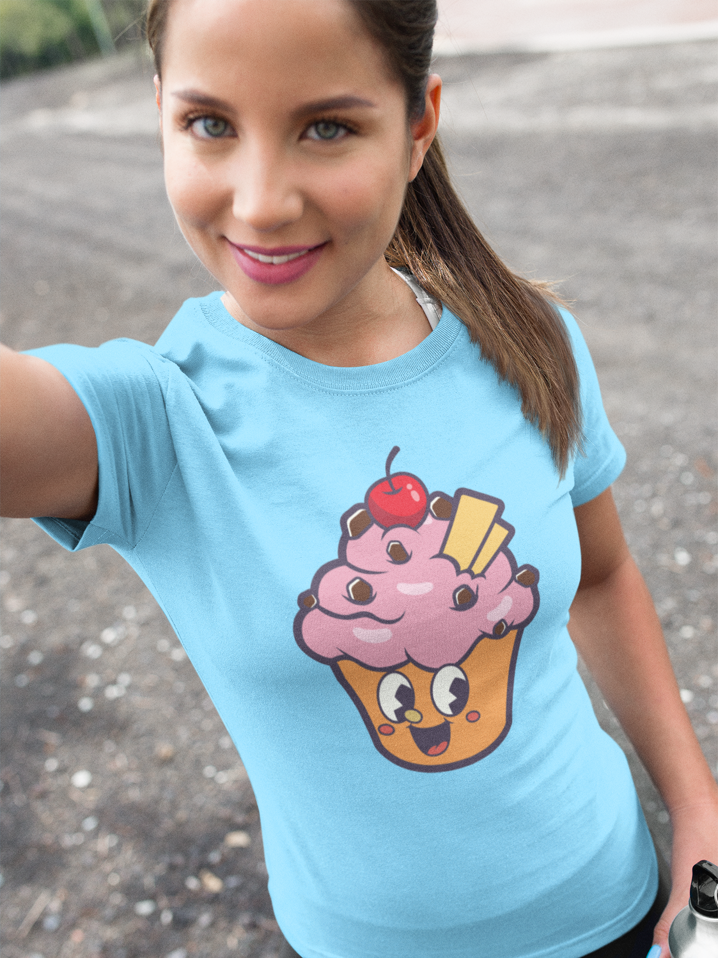 Gildan Unisex 100% Cotton " Cupcake" T-Shirt