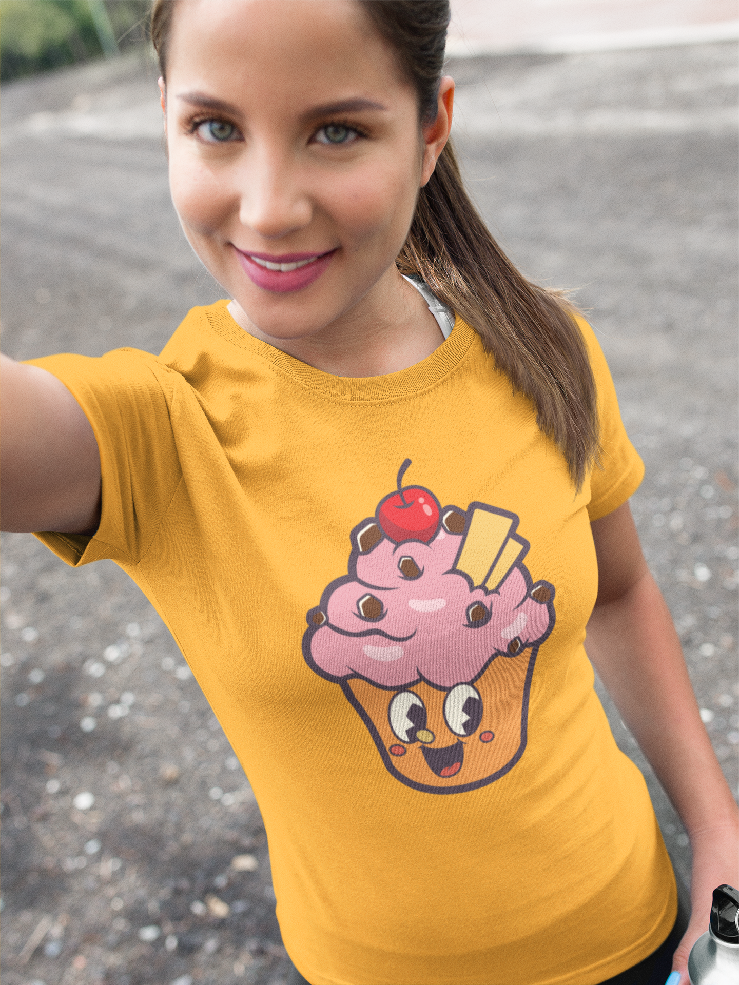 Gildan Unisex 100% Cotton " Cupcake" T-Shirt