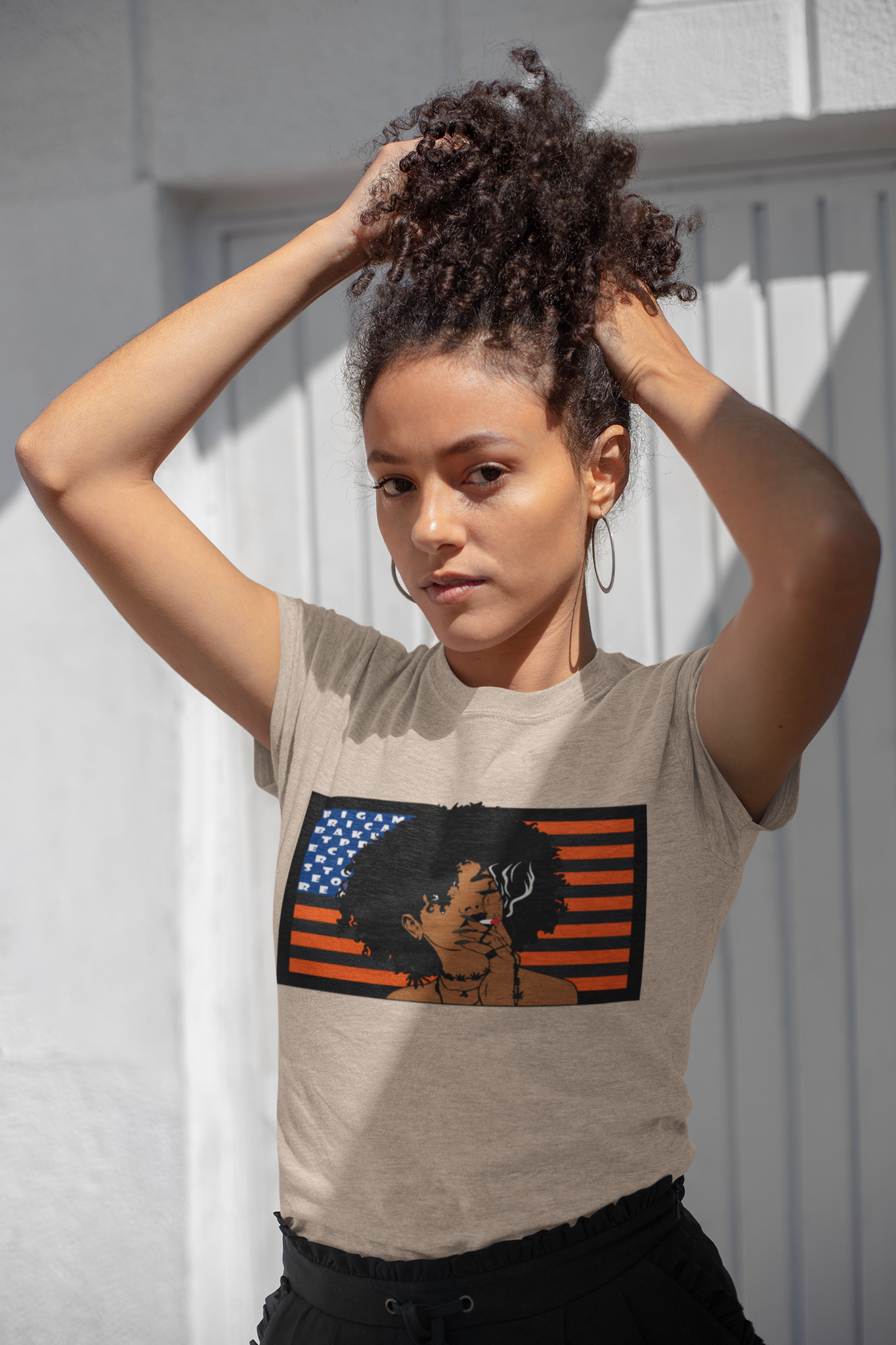 Gildan Unisex 100% Cotton " Afro queen" T-Shirt