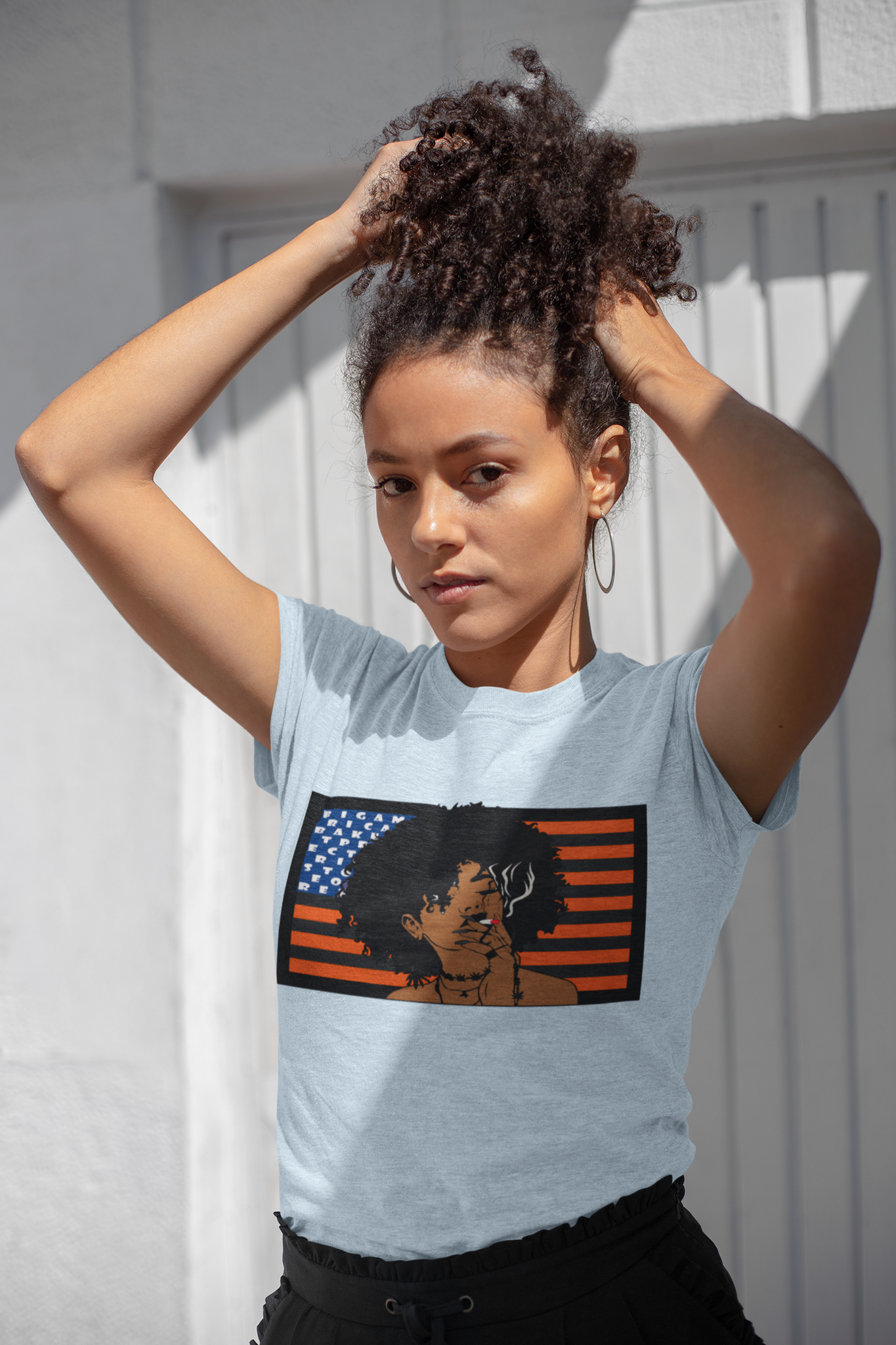 Gildan Unisex 100% Cotton " Afro queen" T-Shirt