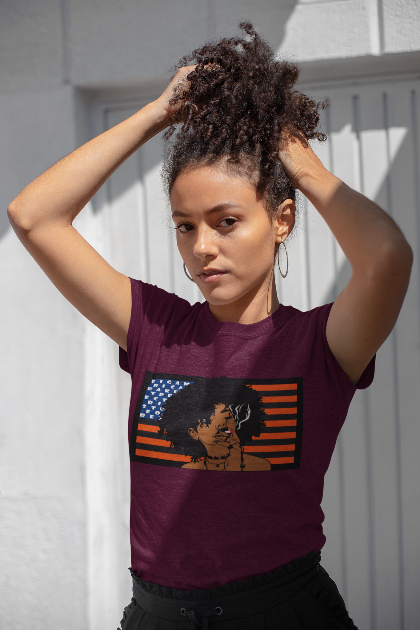 Gildan Unisex 100% Cotton " Afro queen" T-Shirt