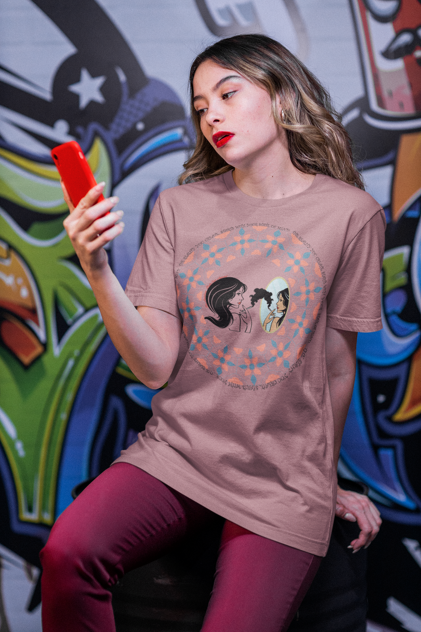 Bella Canvas Unisex 100% Cotton 'Mirror Girl" T-Shirt