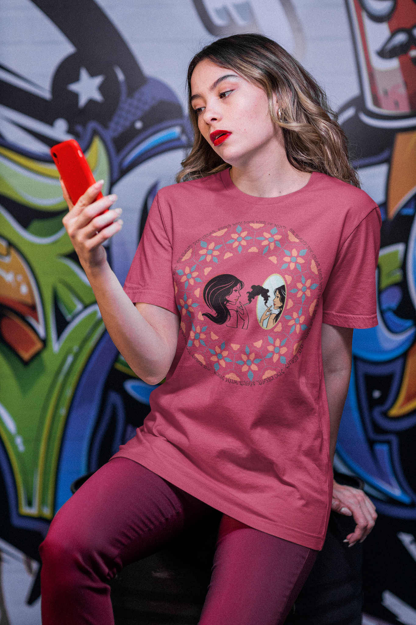 Bella Canvas Unisex 100% Cotton 'Mirror Girl" T-Shirt