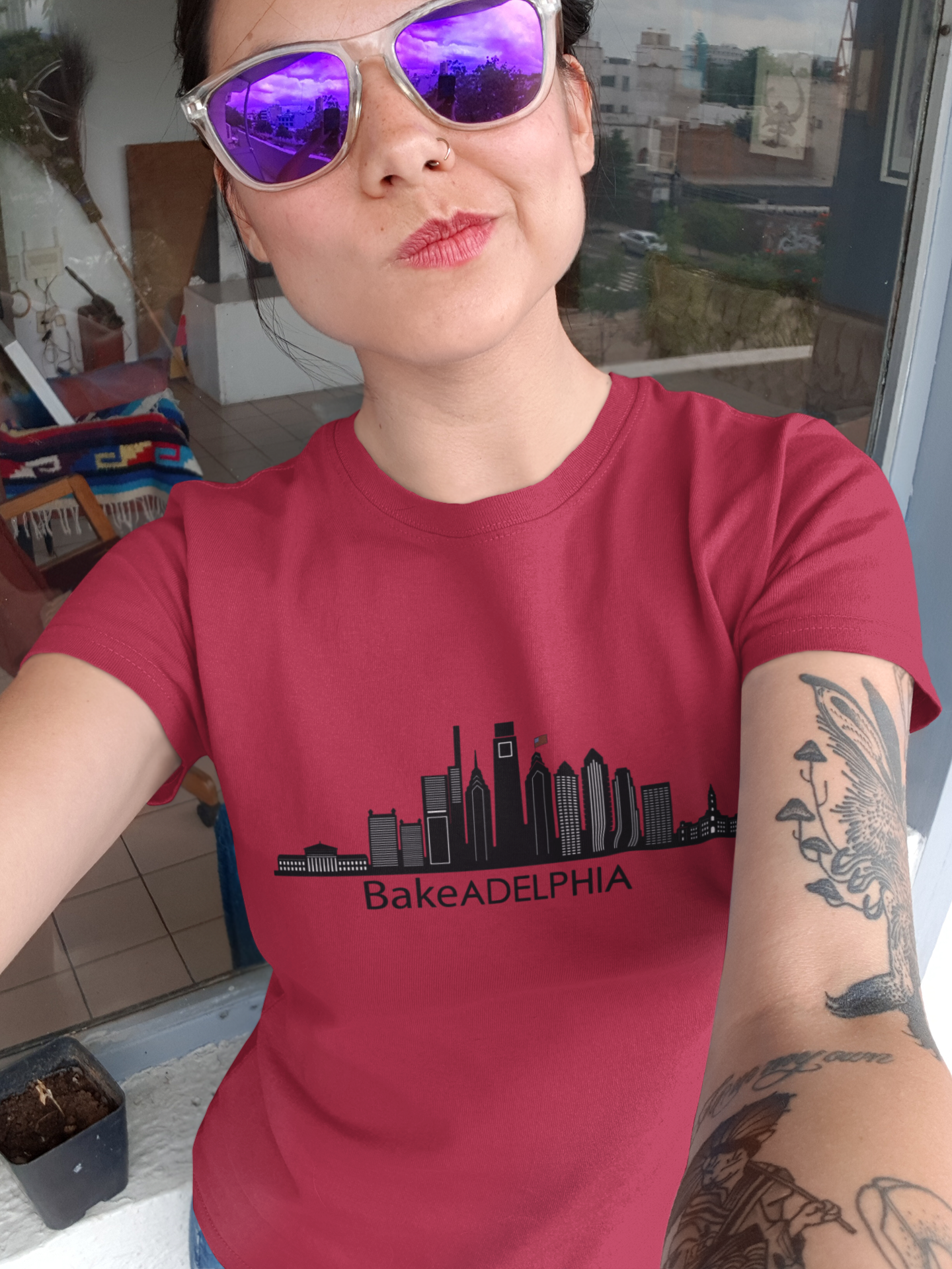 Gildan Unisex 100% Cotton "Bakeadelphia" T-Shirt