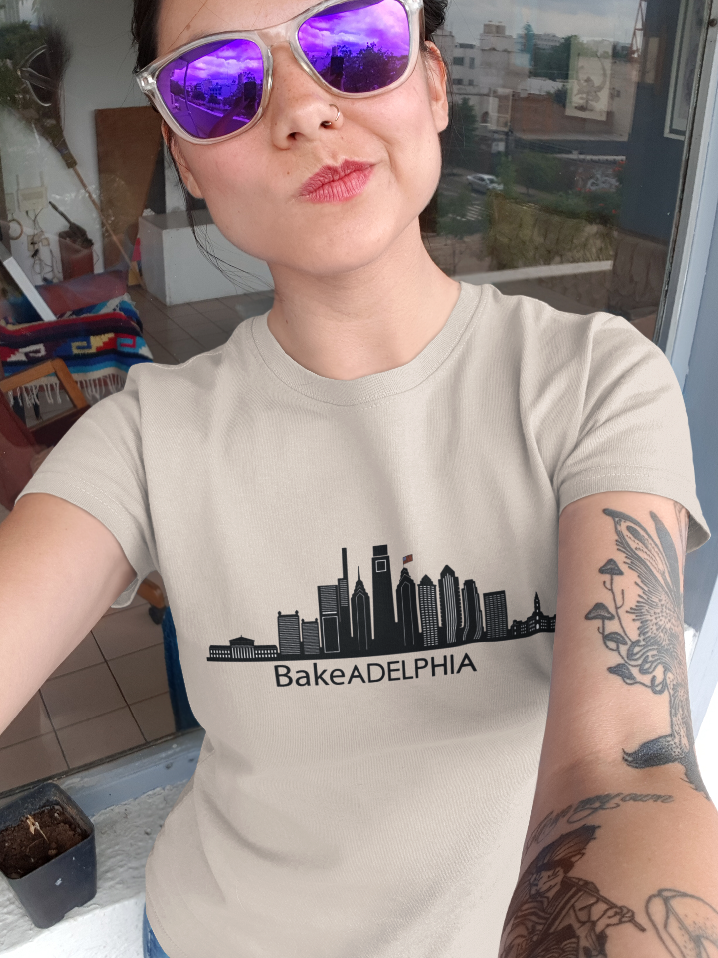 Gildan Unisex 100% Cotton "Bakeadelphia" T-Shirt