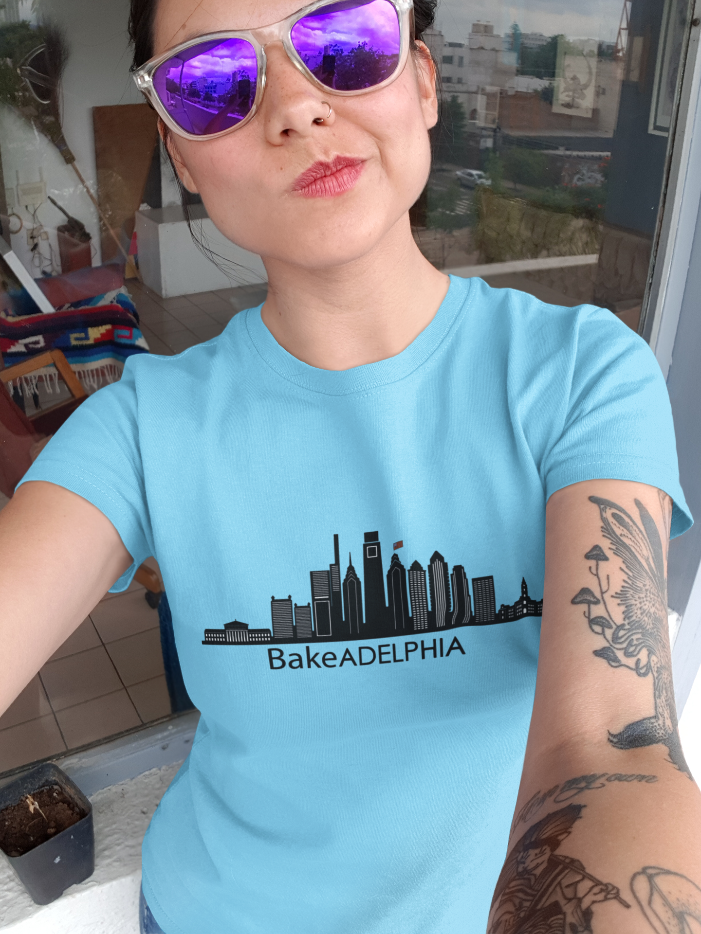 Gildan Unisex 100% Cotton "Bakeadelphia" T-Shirt