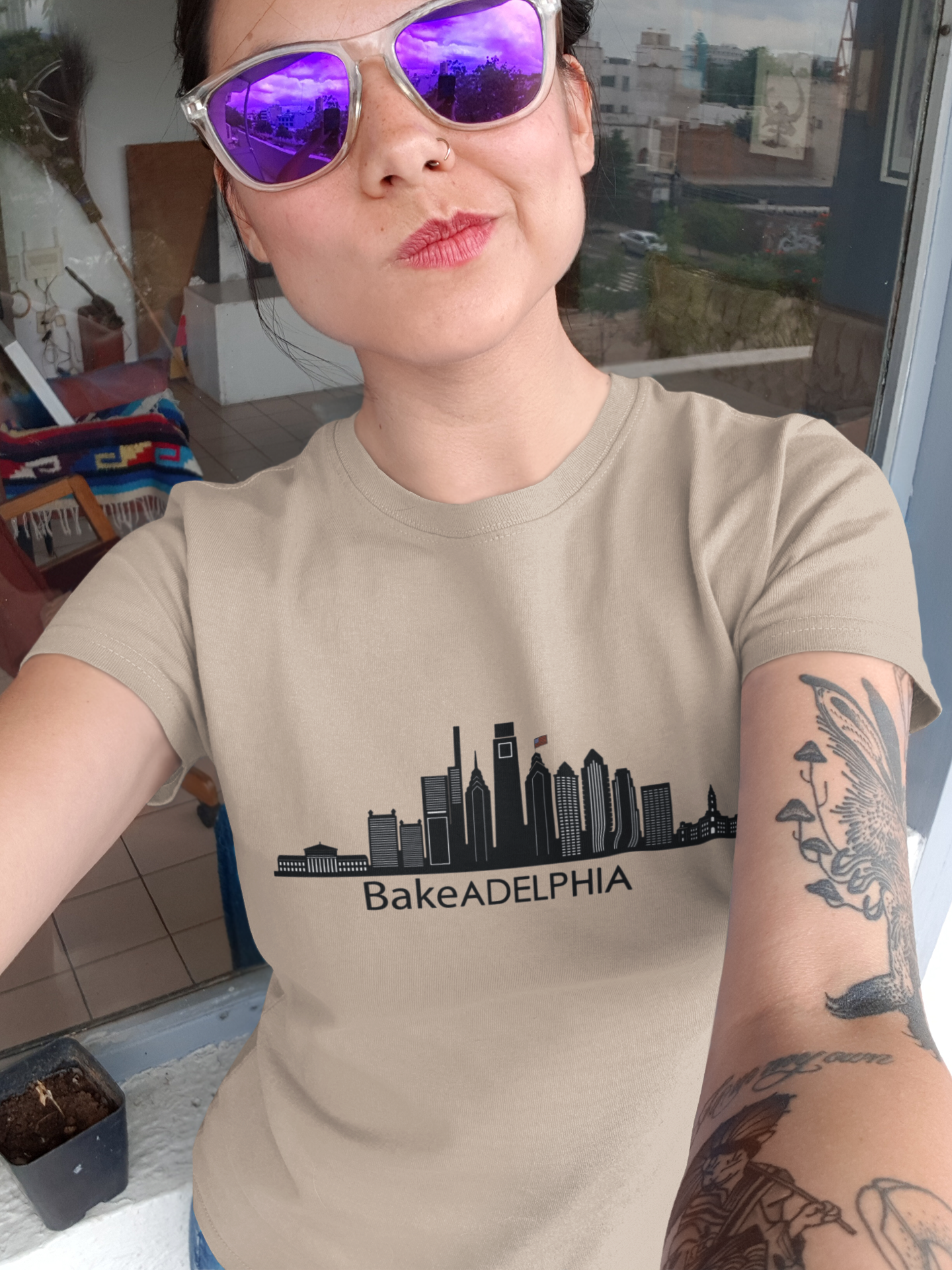 Gildan Unisex 100% Cotton "Bakeadelphia" T-Shirt