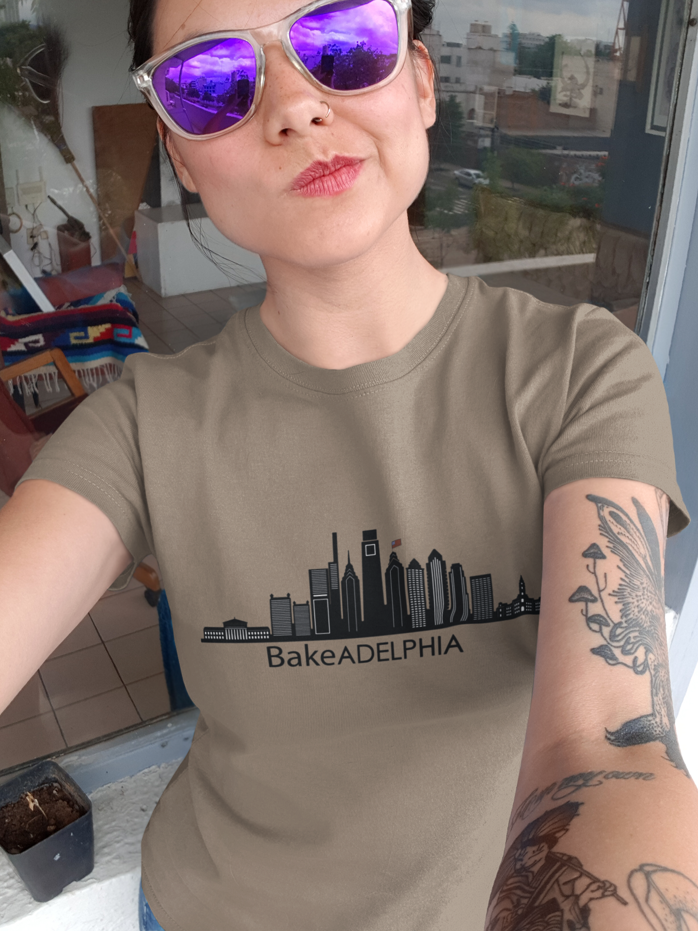 Gildan Unisex 100% Cotton "Bakeadelphia" T-Shirt