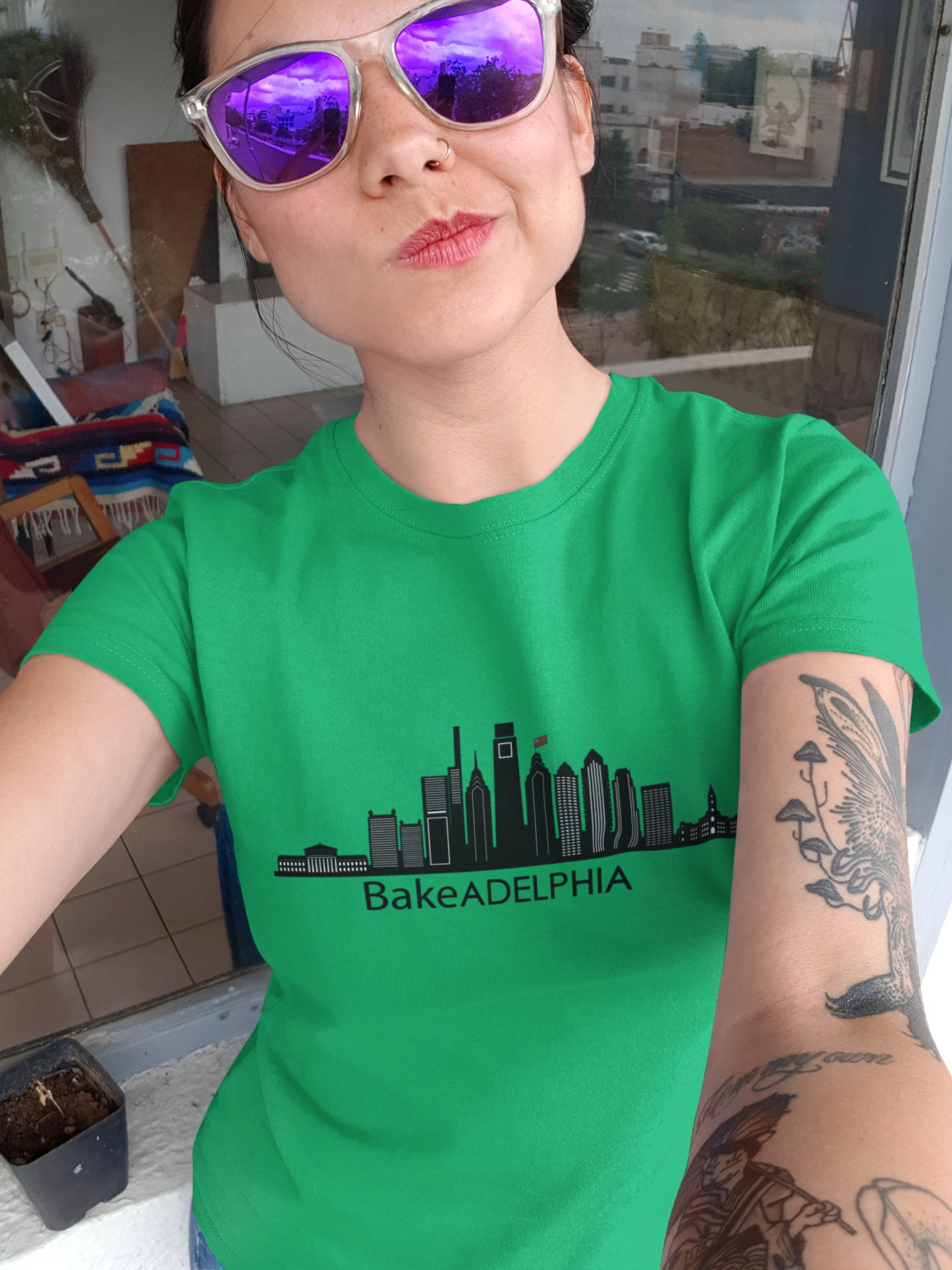 Gildan Unisex 100% Cotton "Bakeadelphia" T-Shirt