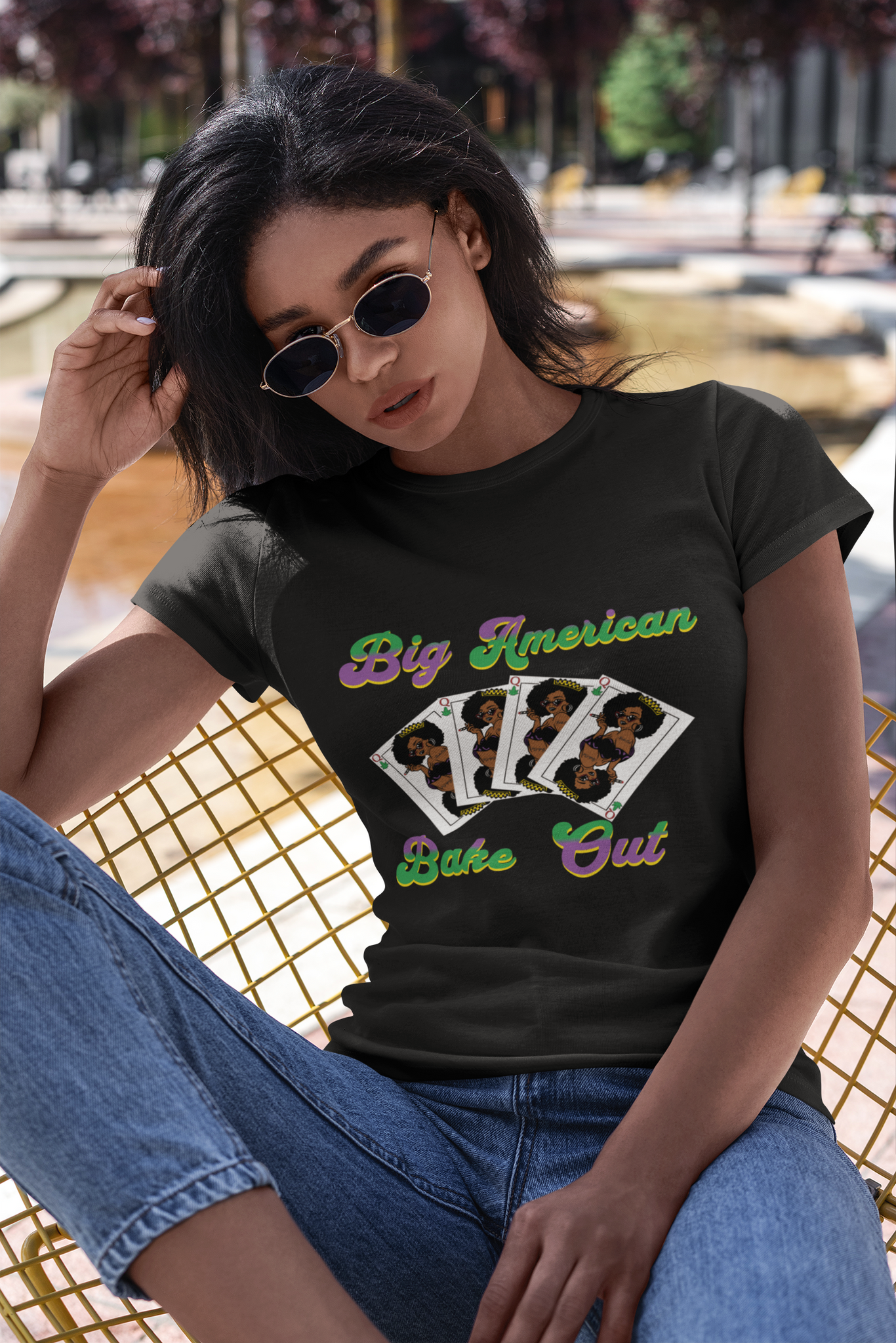 Bella Canvas Unisex 100% Cotton "Poker Queen" T-Shirt