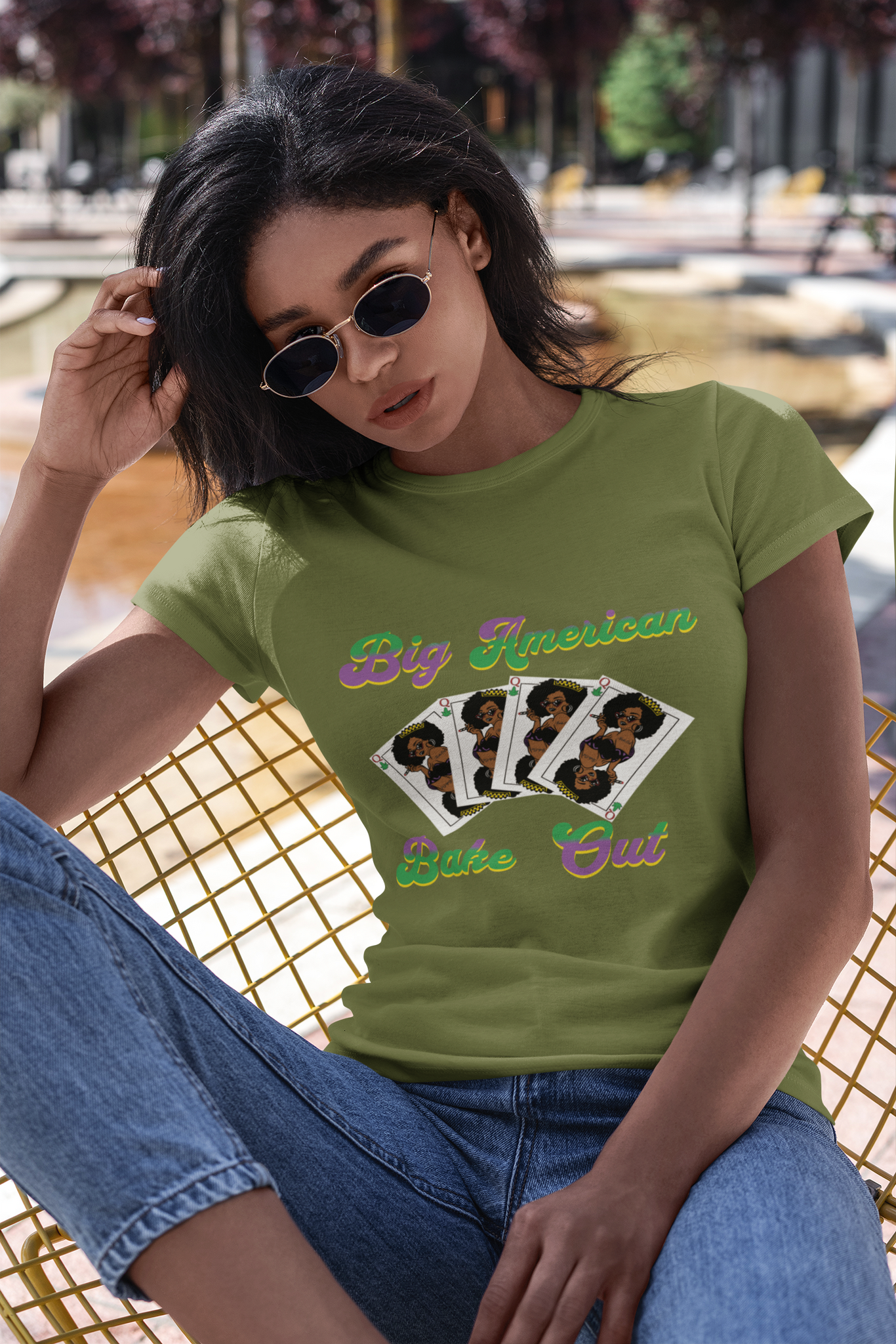 Bella Canvas Unisex 100% Cotton "Poker Queen" T-Shirt